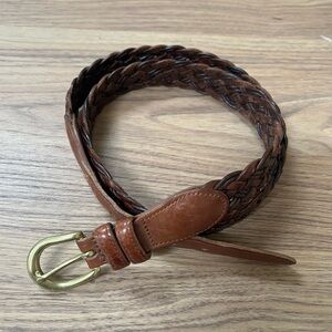 Coach Vintage Braided Leather Belt